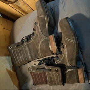 Guess Dark Brown Lace-Up Boots